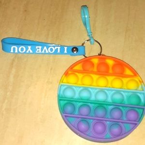 I LOVE YOU POPITS KEYCHAIN CHARM & BAG CLIP NRMINT CONDITION